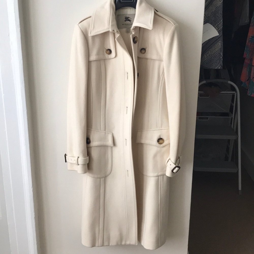 Burberry cream wool jacket